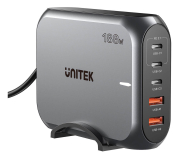 UNITEK Szybka ładowarka sieciowa 2xUSB-A 3xUSB-C GAN 188W P1234AGY01-EU - 1455241 - zdjęcie 1